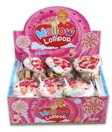 Slezová lízanka Marshmallow Lollipops 24ks x 11g