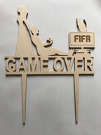 Cake topper FIFA game over player pre hráča Cat