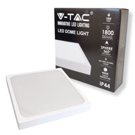 Prisadené LED stropné svietidlo 18W 4000K 1800LM IP44 štvorcové biele