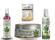 KONOPNÝ SET EFEKTIMA OLEJ + KRÉM + PEELING + VLOČKY