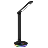 Sanico 325044 NEPTUN LED stolná lampa BLACK 4000K + RGB, 4000K, max 7W