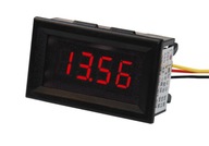 Digitálny panelový voltmeter 30V červený 4-znakový 3b