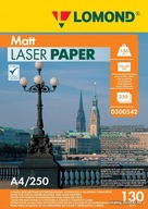 A4 MATNÝ FOTOPAPIER 130g OBOJSTRANNÝ LASER 250 listov