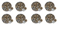 8 balení zlatých brokov z teflónovej ocele, 4,5 mm