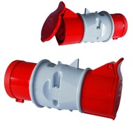 Adaptér redukcia zástrčka adaptéra 32A/400V 3P+N+Z zásuvka 16A/400V 3P+N+Z