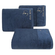 PREMIUM BAVLNENÝ UTERÁK GAJA EVA MINGE 70X140 NAVY BLUE