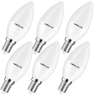 6x LED žiarovka E14 8W = 65W NEBLIKAJÚCA TEPLÁ