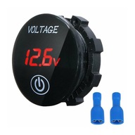 AUTOVOLTMETER DC LED 5-30V INDIKÁTOR ZAP/VYP DOTYKOVÝ VOLTMETER