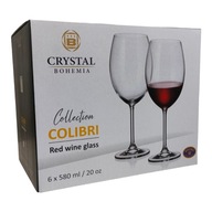 BOHEMIA COLIBRI POHÁRKA ČERVENÉHO VÍNA 580 ML 6 KS