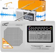 RETRO PRENOSNÉ RÁDIO, NAPÁJANÉ BATÉRIOU, BATÉRIOVÉ, USB FM, WILGA GREY