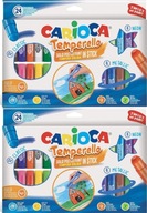 Farbiace tyčinky Carioca TEMPERELLO 24 farieb x2