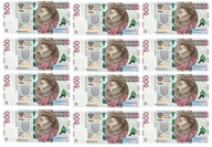 Tortová oblátka ZLATÉ BANKOVKY 500 ZŁOTYCH cukor potlač A4