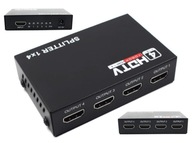 Rozbočovač HDMI 1x4 Klonovanie obrazu HDMI 1.4 HDCP