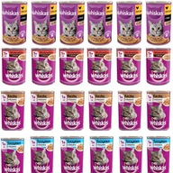 WHISKAS mokré krmivo pre mačky MIX OF FLAVORS 24x400g