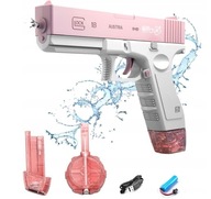 AUTOMATICKÁ VODNÁ ZBRAŇ HRAČKA ELEKTRICKÝ GLOCK WATER DVA ZÁSOBNÍKY