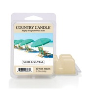 Sand & Santal - Country Candle - vonný vosk 64 gramov