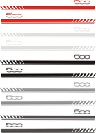 Fiat 500 Abarth BELTS 180cm TUNING Nálepky FARBY