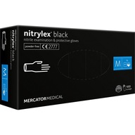 MERCATOR Nitrylex Black M 100 nitrilové rukavice