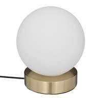 Guľová nočná lampa Dris Gold 16 cm, očarujúca zlatá základňa, 230 V