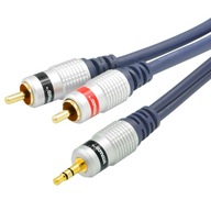 AUX KÁBEL 3,5 JACK - 2 RCA CINCH VITALCO JKD10 1m