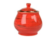 Cukornička Bogucice Nostalgia Red porcelán 300 ml