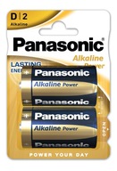 Panasonic LR20 1,5V alkalické batérie 2 ks.