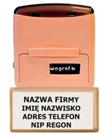 Wagraf pečiatka B4s marhuľa 58x24mm na 7-8 riadkov textu + dizajn + guma