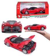 LaFerrari 1:24 Bburago 18-26001 ČERVENÉ TALIANSKÉ AUTO METAL AUTO