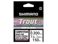 Šnúra SHIMANO Trout Competition 0,20 mm / 150 m Červená