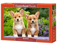 Puzzle 1000 dielikov C-104659-2 Šteniatka Welsh Corgi