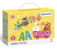 DODO PUZZLE VLAK ABC ABECEDNÉ PÍSMENA 21 ELEM