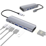 ADAPTÉROVÝ HUB 6V1 USB-C PD 100W 3x USB 3.0 HDMI 4K