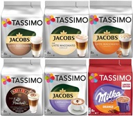 Kapsuly Tassimo SET mliečnej kávy Latte, ochutené, Milka Orange 48