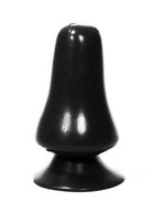 All Black 12 cm - Cone análny kolík, čierny TPR