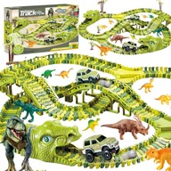 AUTORÝCHLE DRÁHA MEGA SET 270 EL. XXL DINOSAUR PARK MAGIC TRACK