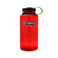 Nalgene Wide Mouth 1 l červená fľaša so širokým otvorom