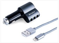 W4P24 MYWAY USB NABÍJAČKA DO AUTOA ​​+ KÁBEL 12/24V 5.1A 63002