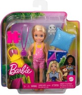 Súprava Barbie Camping Chelsea Bábika + spací vak