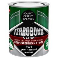 Farba na kov Liatina Ferrobond SEMIMAT ČIERNA