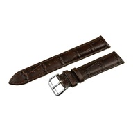 Remienok k hodinkám 18MM HNEDÁ Leather Crocodile