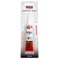 PENTART Liner Paint 20ml červená na dekorácie