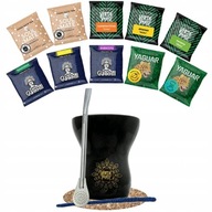 Štartovacia sada Yerba Mate Gourd Bombilla 10x50g