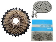 7-rýchlostná voľnobežka Shimano + reťaz SET!