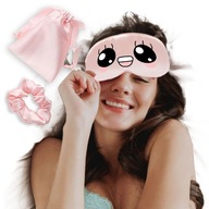 Sleeping Blindfold Pink EMOJI EMOTIONS Vzory