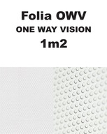 OWV One Way Vision fólia s potlačou, reklama 1 m2