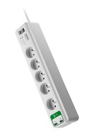 PM5U-FR Essential power strip 5xFR + 2xUSB 5V nabíjačka