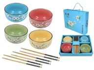 Misky paličky sushi set farebný 4