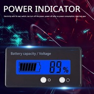 Podsvietený voltmeter monitora percentuálnej úrovne