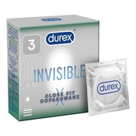 Durex kondómy Invisible Fit 3ks.