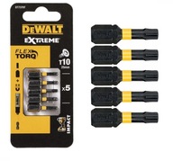 Nárazové bity DeWalt T10 25mm TORSION 5ks DT7379T